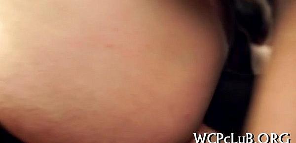  Girl bounds on fat rod